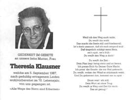 Klausner, Theresia