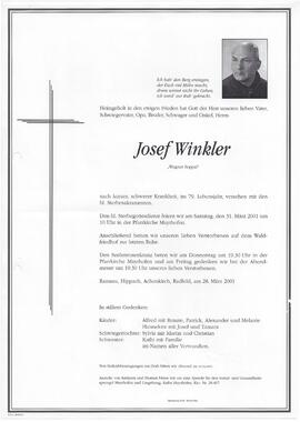 Winkler Josef, vulgo "Wagner Seppal"