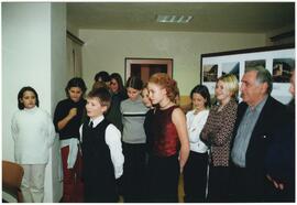 Eröffnung der Ausstellung "Schüler als Chronisten" im Dezember 2000