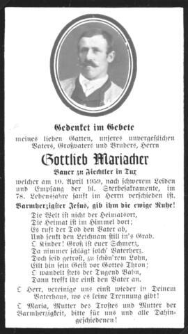 Mariacher, Gottlieb