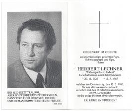 Lechner Herbert, vulgo "Widumpächter Herbert"