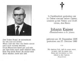 Kaiser, Johann