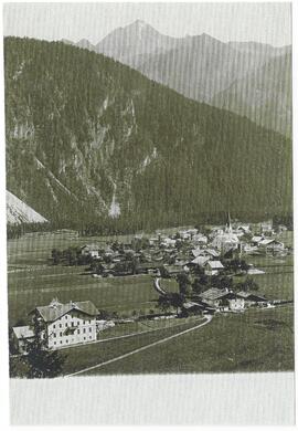 Das Dorf gegen Ahornspitze um 1900