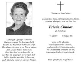 Chitkos Frieda, geborene Wechselberger