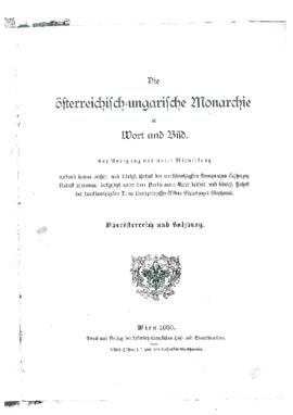 Die österreichisch-ungarische Monarchie in Wort und Bild; Salzburg, Seite 387 bis 424