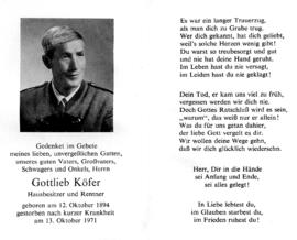 Koefer, Gottfried