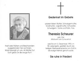 Scheurer, Theresia