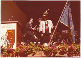 Verleihung der Europafahne 1973