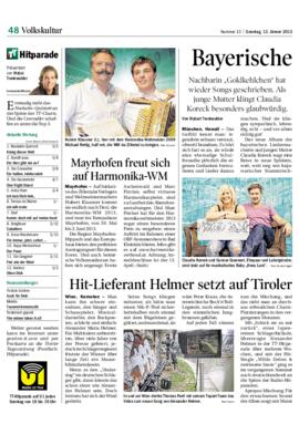 Mayrhofen freut sich auf Harmonika-WM