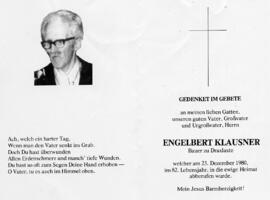 Klausner, Engelbert