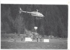 Feuerwehr Löscheinsatz beim Waldbrand 1986