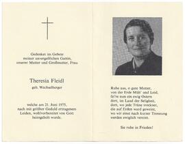 Fleidl Theresia, geborene Wechselberger