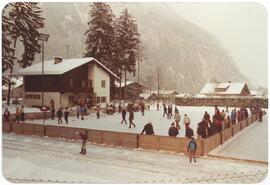 Wintersport der alte Eislaufplatz