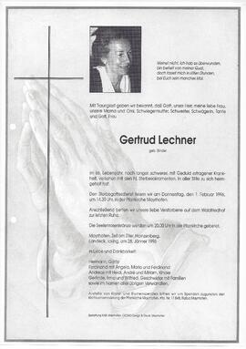 Lechner Gertrud, geboren Binder
