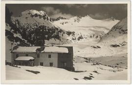 218 Alpenrose Hütte Zemmgrund taleinw. Winter am Weg z Berlinerhütte