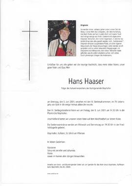 Haaser Hans