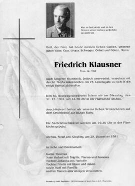 Klausner Friedrich