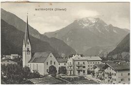 Mayrhofen Ortskern mit Pfarrkirche