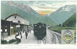 Bahnhof mit Lokomotive Zillertalbahn