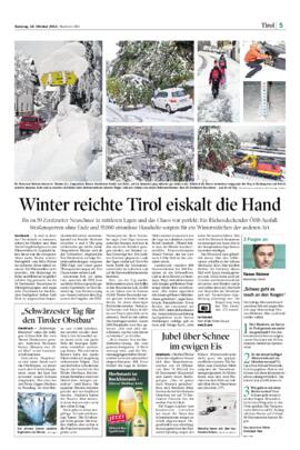 Winter reichte Tirol eiskalt die Hand