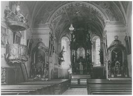 Kirche Innenansicht der Pfarrkirche 1930