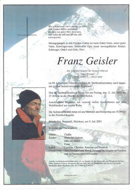 Geisler Franz, vulgo "Diggl Franzal"
