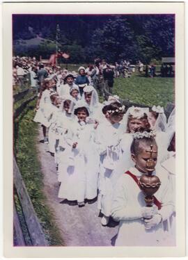 Prozession zur Laubichler Kapelle 1962 Ebeler Laubichl