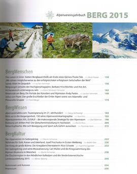 Berg 2015; Alpenvereinsjahrbuch
