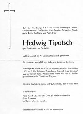 Tipotsch, Hedwig