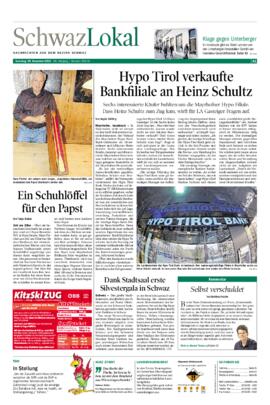 Hypo Tirol verkaufte Bankfiliale an Heinz Schultz