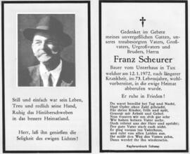 Scheurer, Franz