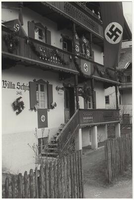 Schistel Villa Häuserschmuck zur Volksabstimmung 10.04.1938