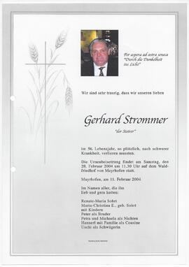Strommer Gerhard, vulgo "der Steirer"