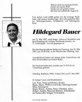 Bauer, Hildegard