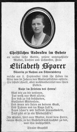 Sporer, Elisabeth