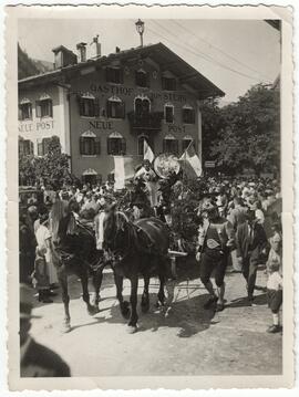 Waldfest 1926 Umzug beim Sternplatz