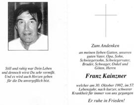 Kainzner, Franz