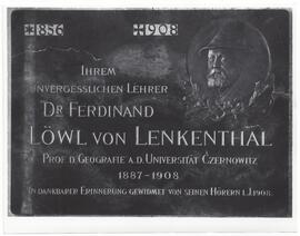 Gedenktafel Dr. Ferdinand Löwl