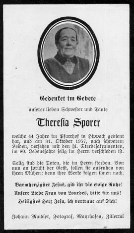 Sporer, Theresia