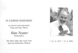 Neuner, Hans