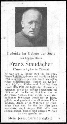 Staudacher, Franz
