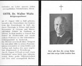 Waitz Dr. Walter