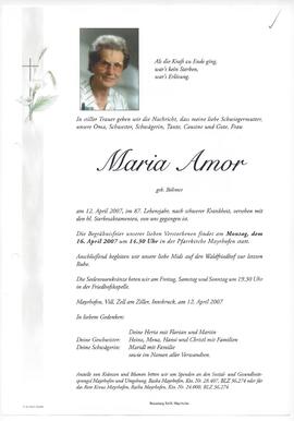 Amor Maria, geborene Böhmer