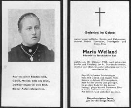 Weiland, Maria