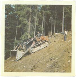 Bau der Filzenabfahrt 1970