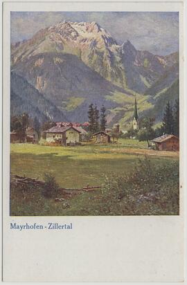 Mayrhofen Werbekarte Verschönerungsverein