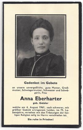 Eberharter Anna, geborene Geisler