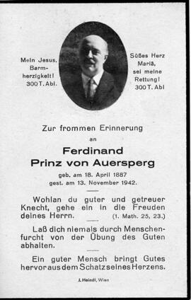 von Auersperg, Prinz Ferdinand