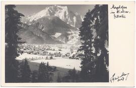 Mayrhofen gegen Grünberg im Winter