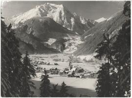 Mayrhofen gegen Süden Winter Grünberg Finkenberg